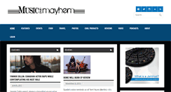 Desktop Screenshot of music2mayhem.com