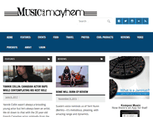 Tablet Screenshot of music2mayhem.com